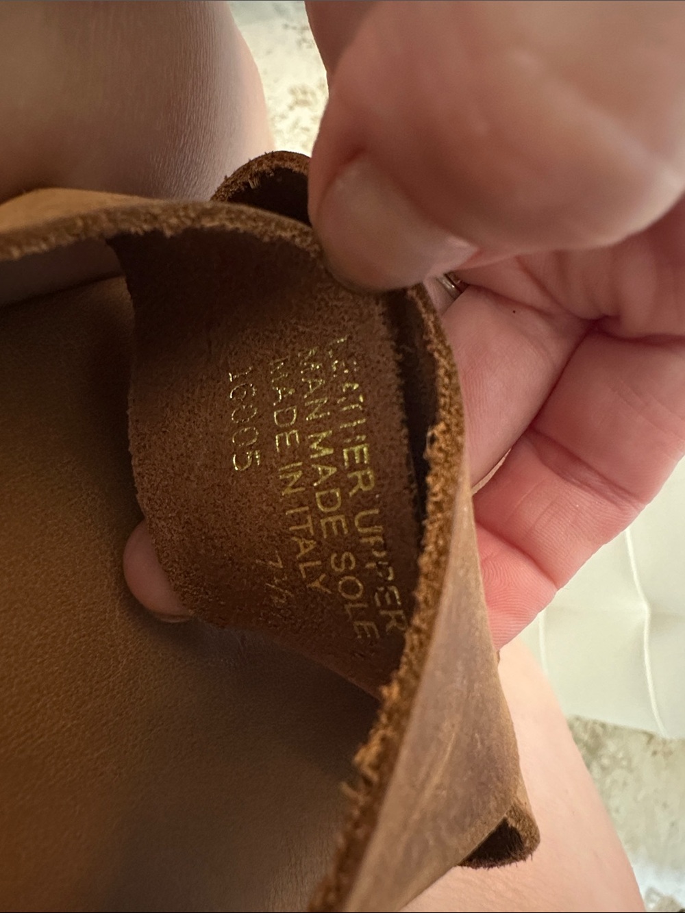 Women’s Brown Suede Platform Sandals - Picture 7 of 7